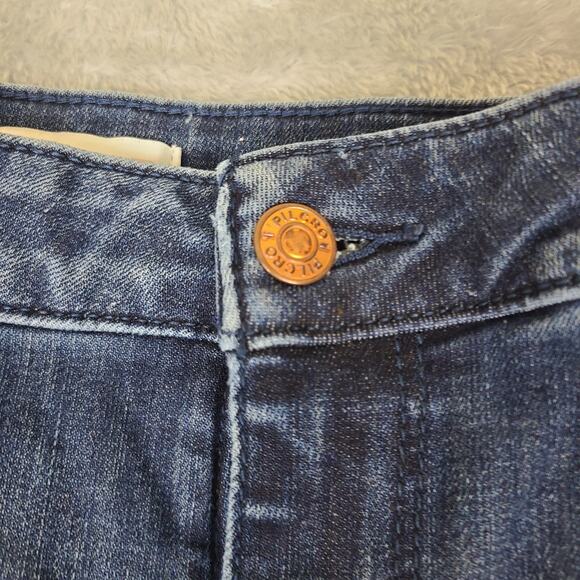 Anthropologie Pilcro The Skipper Long High Rise Wide Leg Jeans Size 25P 25 X 25 - Picture 2 of 10